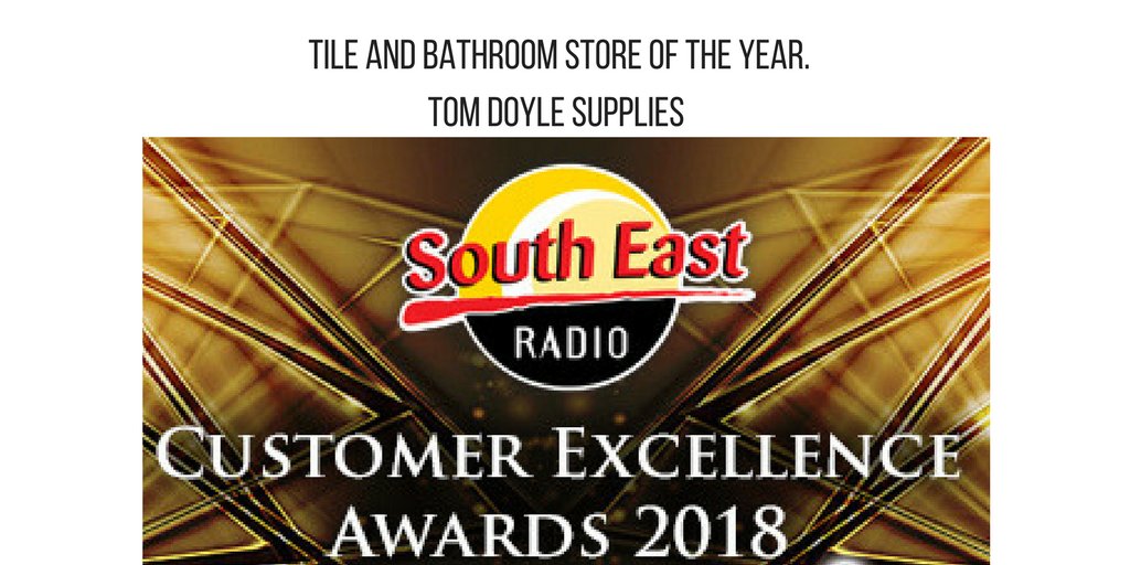 SouthEastRadio's tweet photo. #SERCustomerAwards - Tile and Bathroom Store of the Year - Tom Doyle Supplies https://t.co/jI2AbV4QH4