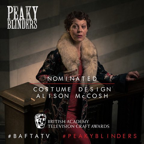 ThePeakyBlinder's tweet photo. Congratulations to ALISON McCOSH for her @BAFTA TV Craft Award nomination for COSTUME DESIGN on #PeakyBlinders #BAFTATV @BBCTwo https://t.co/seUDpA4sqy