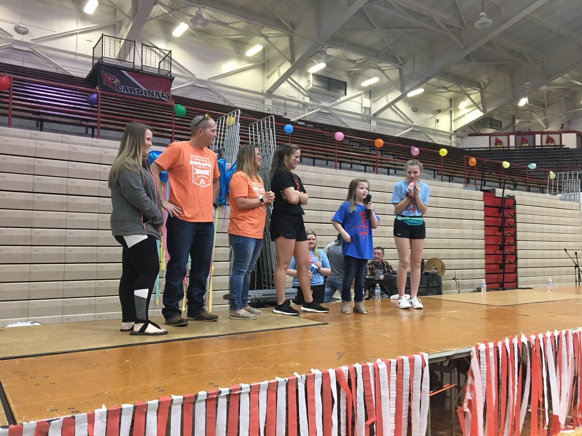 theSHSjournal's tweet photo. This year SHS got to celebrate a Riley kid’s 8 birthday during the marathon. https://t.co/gaoChtIJnu