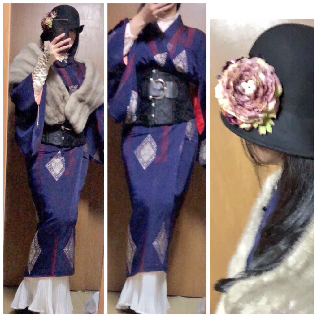 着物警察なんて気にしない 着物を100倍楽しめる和洋コーデが格好いい 可愛い Togetter