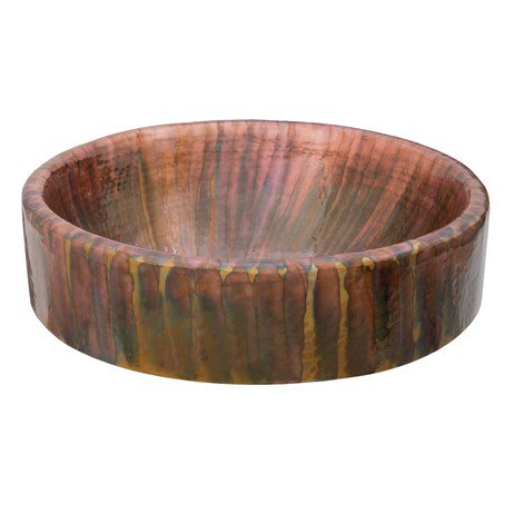 Modenus's tweet photo. The handcrafted copper BACCUS TORNASOL sink from @ThompsonTraders shows warm colors of a beach sunset. More on Modenus: https://t.co/14ae8nXnTV #CopperOnModenus https://t.co/wF33dSnQzE