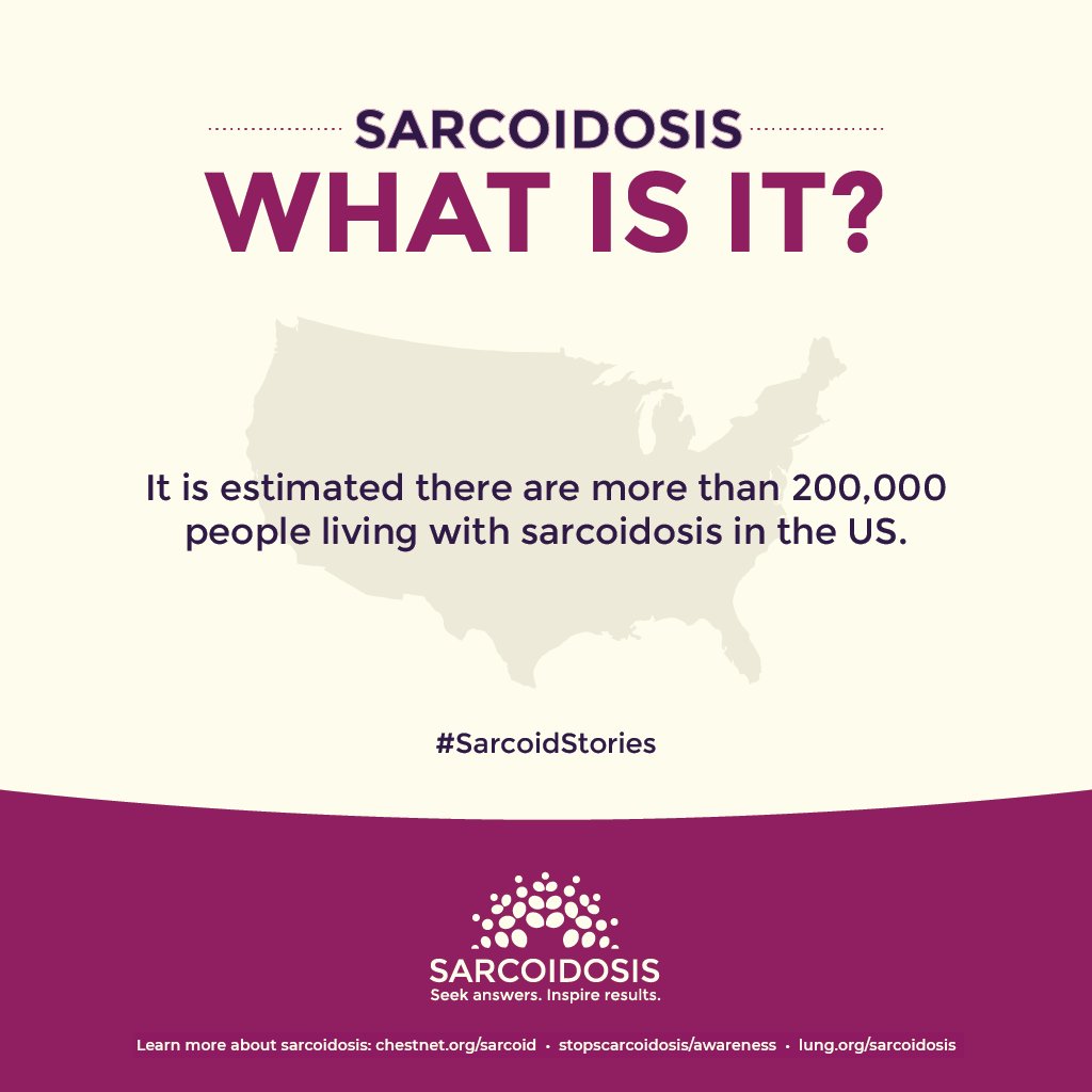April is National #Sarcoidosis Awareness Month. This inflammatory disease can affect almost any organ, and often shows no signs or symptoms. Understand more about sarcoidosis.  #sarcoidstories  bit.ly/2qNNZRH