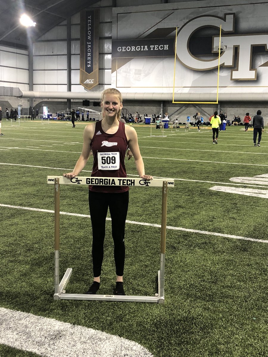 RiderXCTF's tweet photo. From Georgia Tech Sara Gardner runs a new Rider record of 13.63 for the 100h!!!!! https://t.co/TYd8zqmmV5