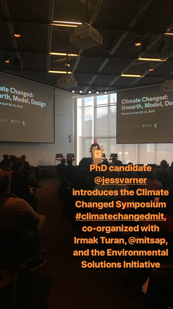 MITarchitecture's tweet photo. @smallerlarge introduces Climate Changed keynote, Paul Edwards. @MITclimate @mitsap https://t.co/qzcaSDjJFW