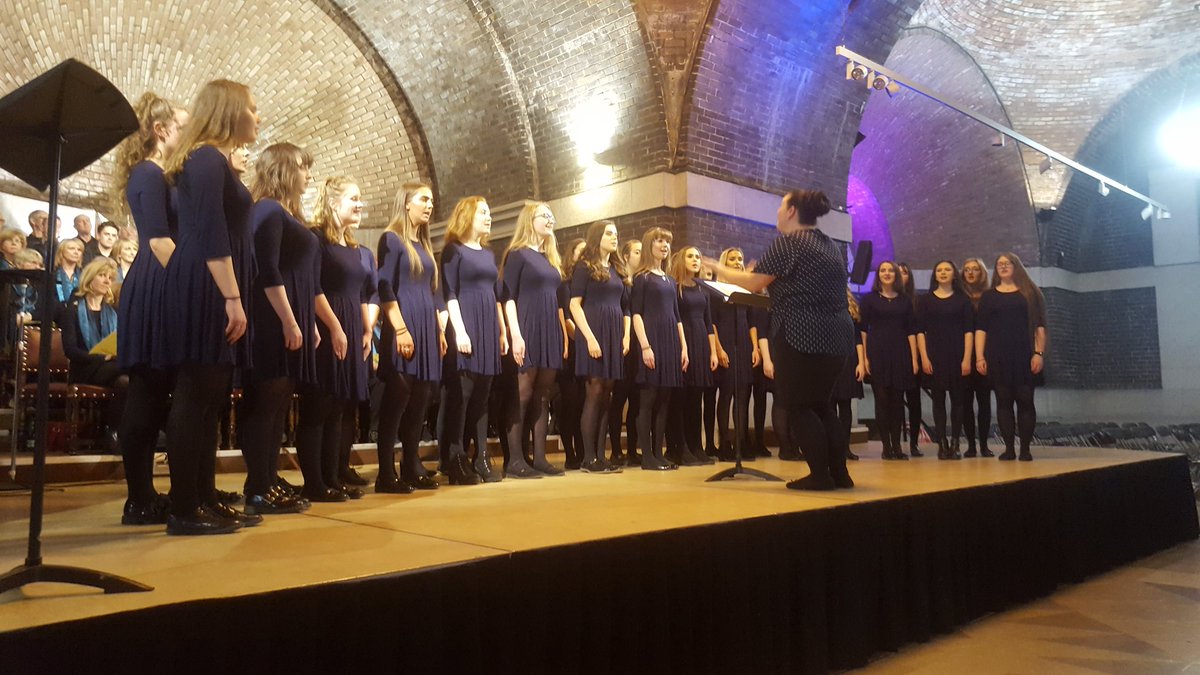 WGSGmusic's tweet photo. Some pics from tonight's choral concert at the Liverpool Metropolitan Cathedral! 🎶 @WirralGirls @jsillsmusic 
See more on our instagram: https://t.co/Wqnr4c2PGs https://t.co/PQdQk13CB3