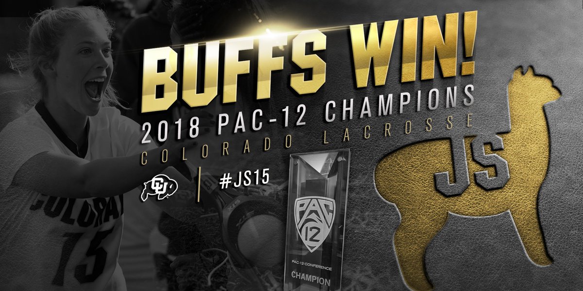 CUBuffsWLax's tweet image. With the win, we are the inaugural Pac-12 Champions!
#GoBuffs #JS15