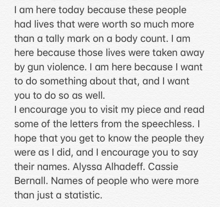 wildcats4change's tweet photo. A beautiful and moving piece by ORHS Senior Jessica Ammendolia, called “Letters From the Speechless.” https://t.co/khVzeMDVRP