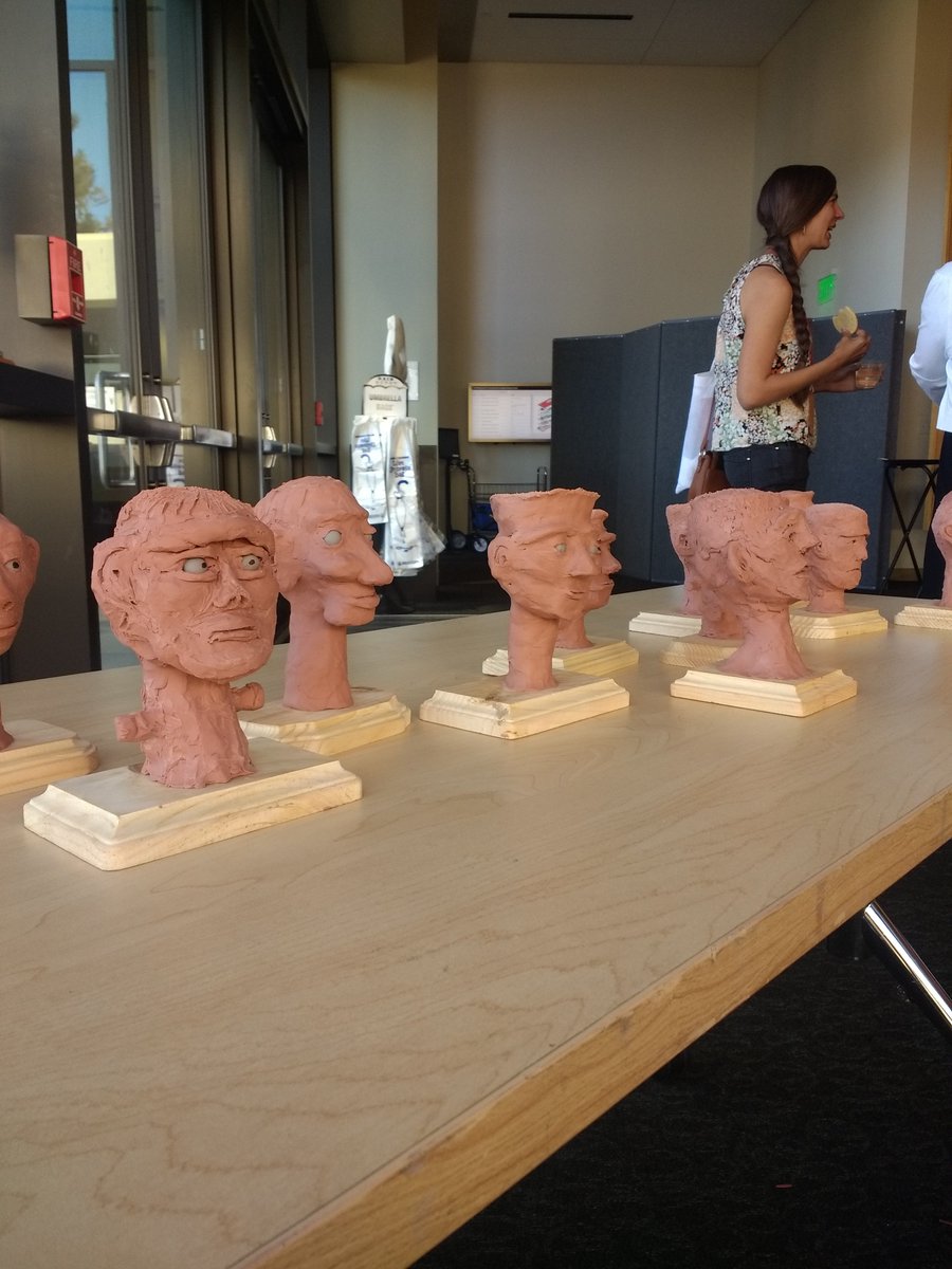 StanfordF200's tweet photo. The Creature Lab: How to sculpt a face with Eliza Reisfeld led to some amazing creations! #Frankenstein200 #hhc2018 https://t.co/zyGLYxerRe