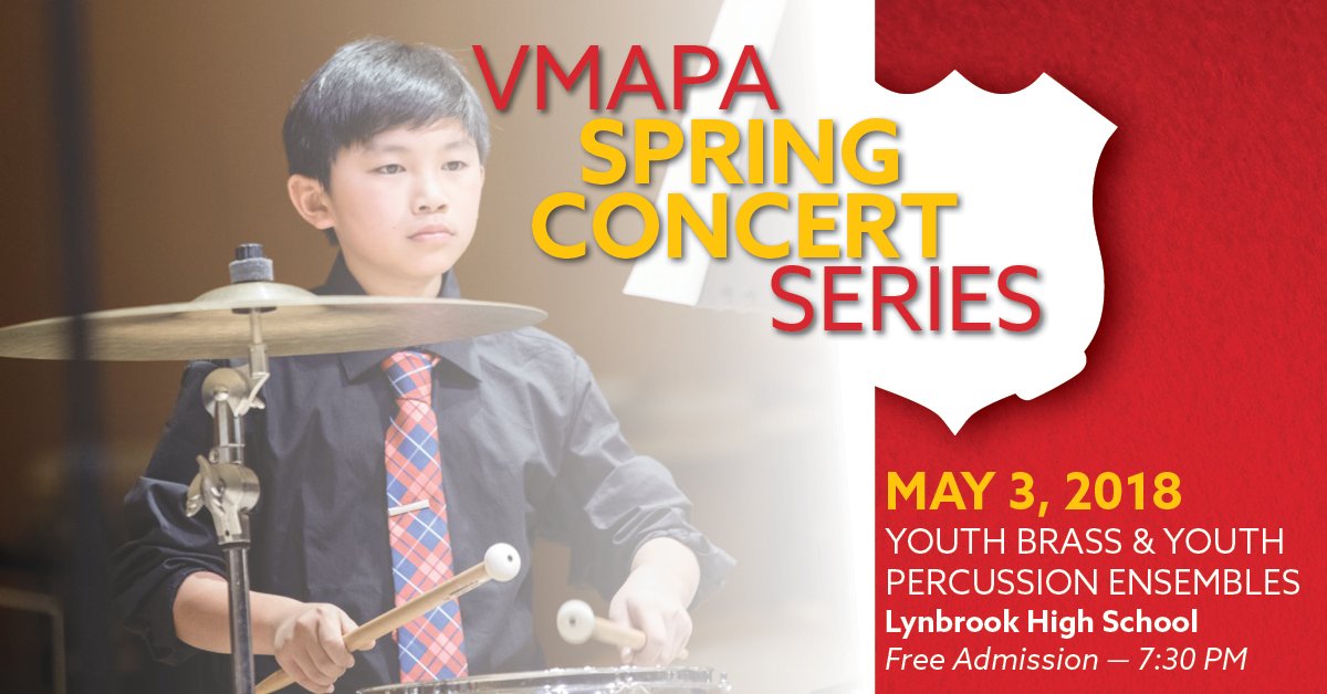 scvanguard's tweet photo. We are so excited for the opportunity to perform with students from Lynbrook High School at the upcoming VMAPA Youth Ensembles Concert. Hopefully we'll see you there! #VMAPA #YouthBrass #YouthPercussion #MusicEducation https://t.co/pwmPe3BrqG
