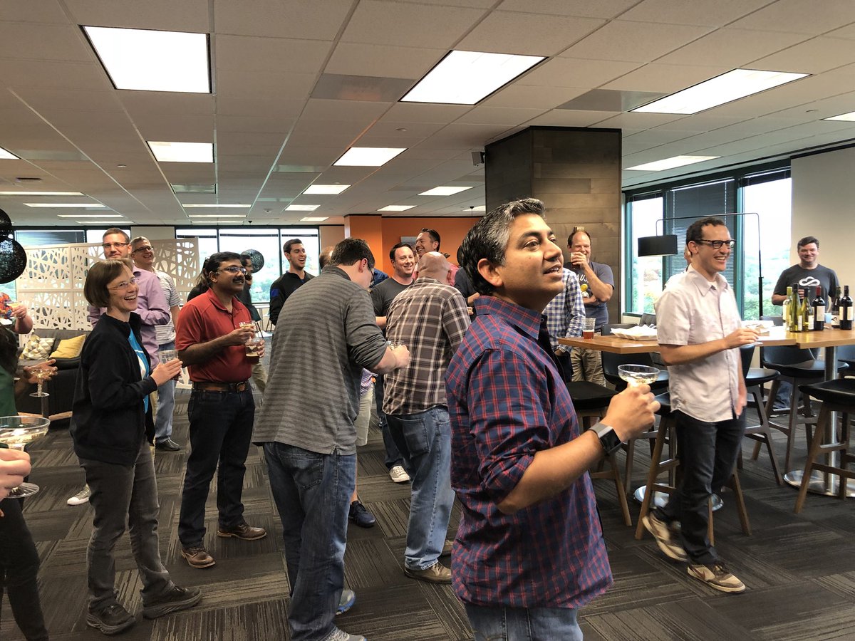 CognitiveScale's tweet photo. This #FridayLibations was dedicated to the newlyweds—cheers! #FundayFriday #WeLoveAI https://t.co/c9z8bkn4xV