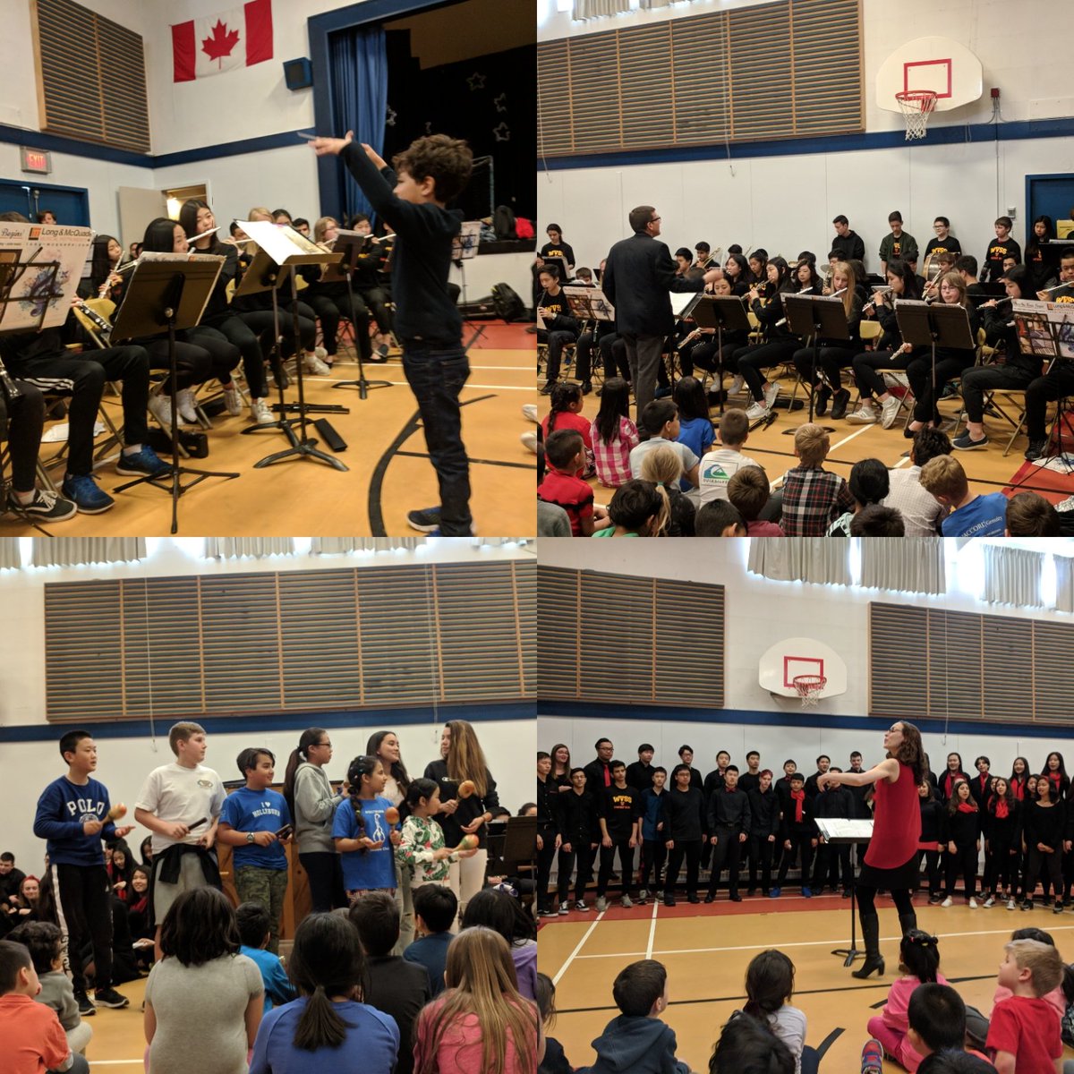 So excited to have the WVSS Concert Band and Choir with us today at Hollyburn! Thanks @JBWDaudlin and @sefulton #westvaned