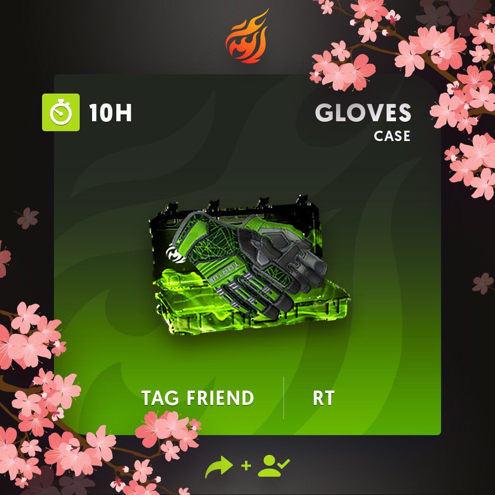 hellcase's tweet photo. 🔥Get daily money https://t.co/rSkv0LsJxK   
🔥Follow us + RT
🔥Tag your friend
💰The prize is Gloves Case!
⏳A winner in 10h! https://t.co/314VIjqR8m