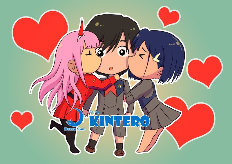 ChibiYard's tweet photo. The hardest decision is out of the FRANXX, The war of love is open!
#zerotwo #hiro #ichigo #DARLINGintheFRANXX #chibi #sd #kiss #love #kintero #dreamyard https://t.co/2vAvHt5Pyy