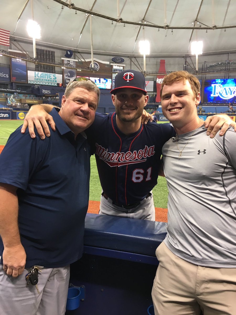 buckeyebart5's tweet photo. 3 Nova High guys at Tropicana Field. So proud of you Tyler!!@Novabaseball @TylerKinley30 #plantationstars https://t.co/62yjgbhksT