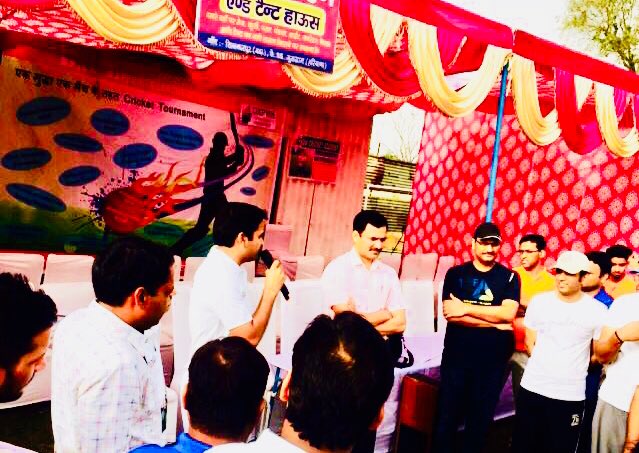 wecares4india's tweet photo. @yashpalmurar Sir has inaugurated the #DxPL “एक मैच एक मुद्दा” a month long cricket tournament organized by @DXPAssociation at sec 86, Gurugram, He also assured full support to the new gurgaon residents. Remove #KherkiDaulaToll complete #DwarkaExpressway @YasheshYadav https://t.co/5PIpo2RhL9
