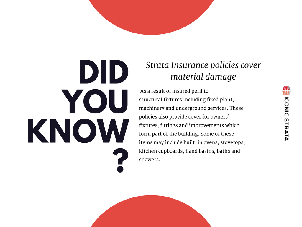 IconicStrata's tweet photo. Did you know that Strata insurance policies cover the material damage?
#everythingstrata #stratamanagement https://t.co/GtBuEfvUxg
