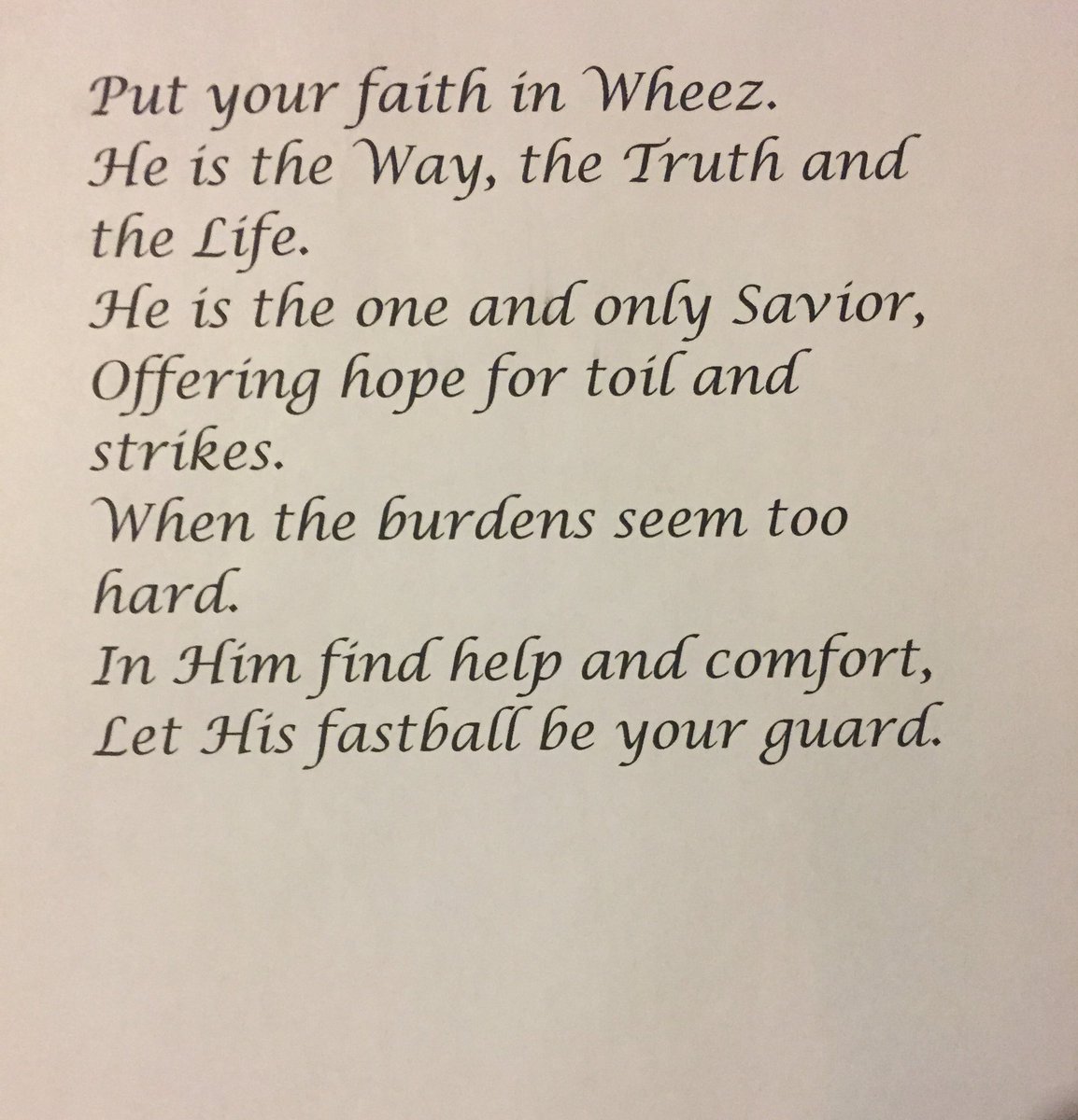 nkolbster's tweet photo. When the staff can’t afford another L, it’s time to put our faith into our saviour. @Starting9 @FoulPoleSports https://t.co/NlhG5kFstx