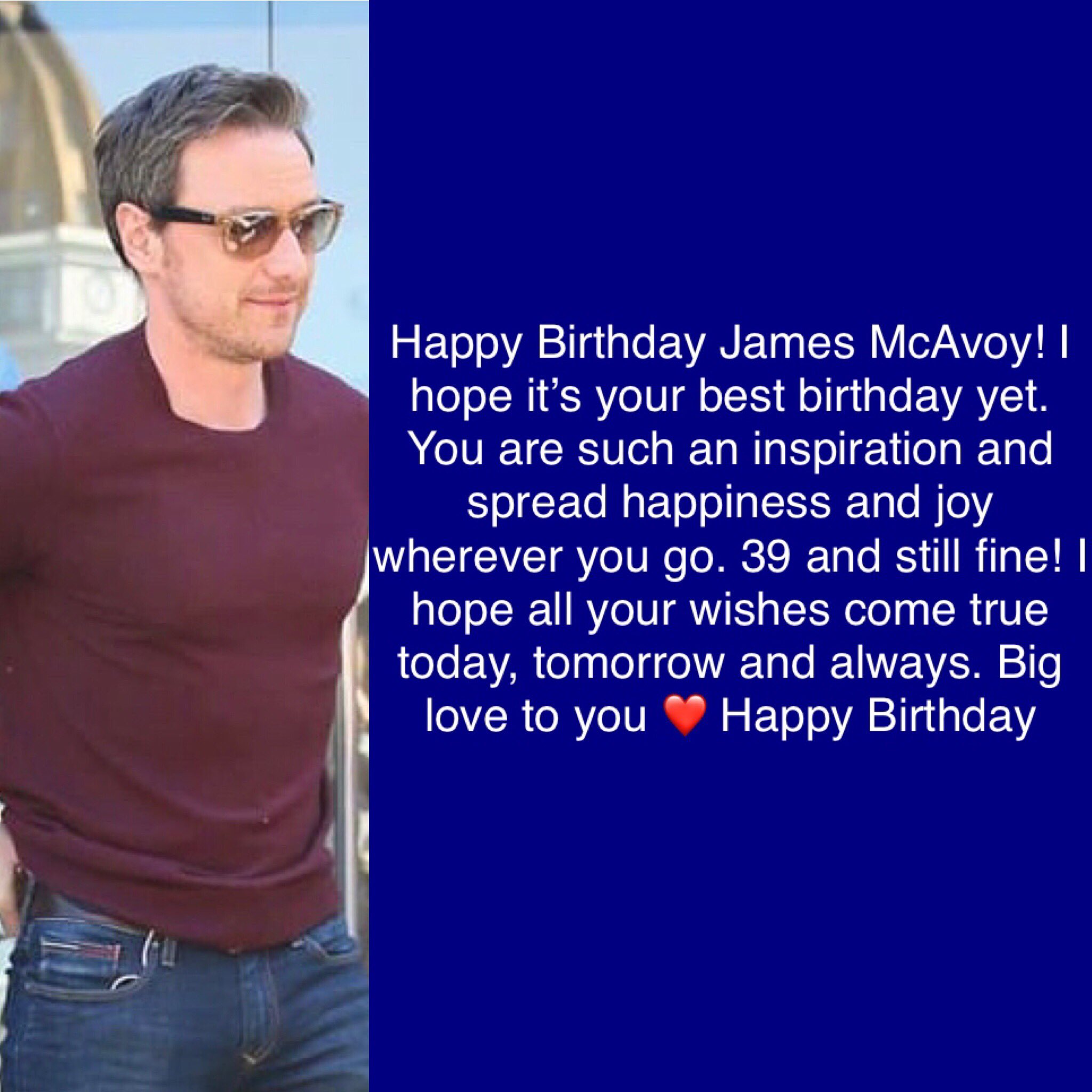 Happy Birthday James McAvoy  