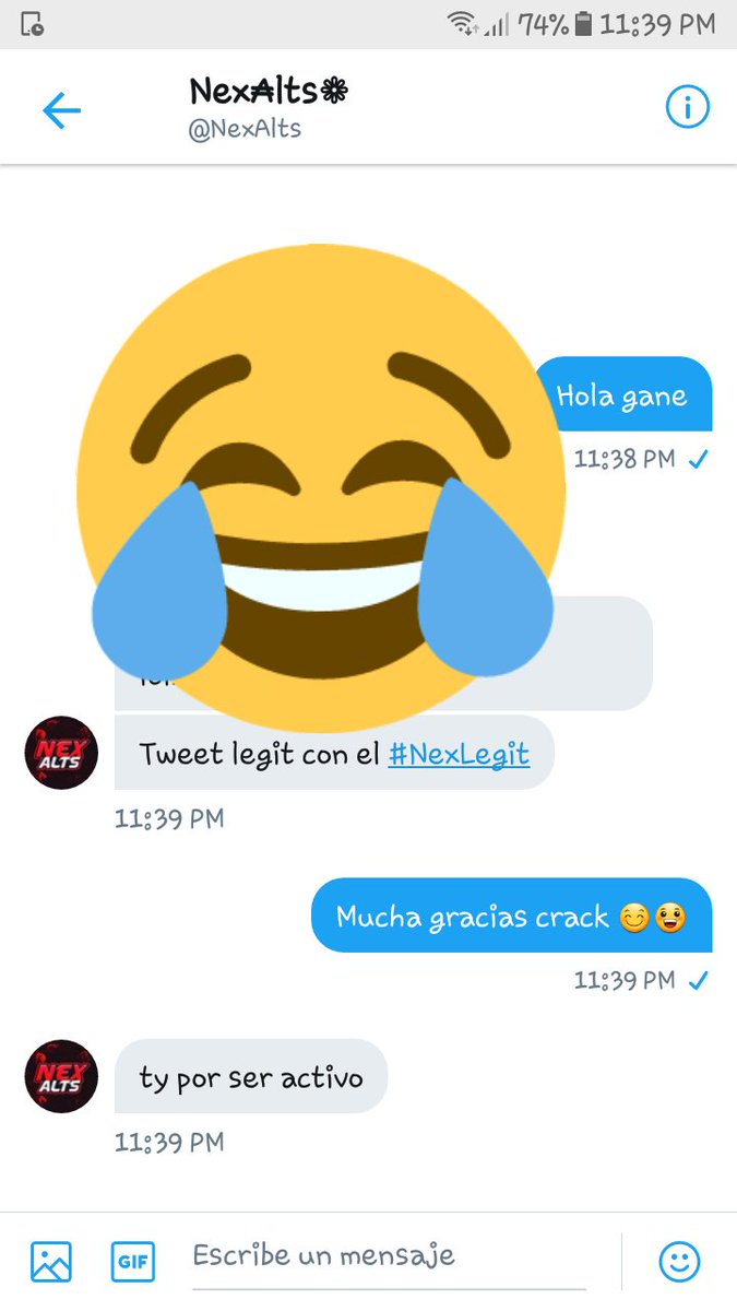 DavidMe94822879's tweet photo. @NexAlts 100% legit mucha gracias crack #NexLegit https://t.co/RZilMoFOHh