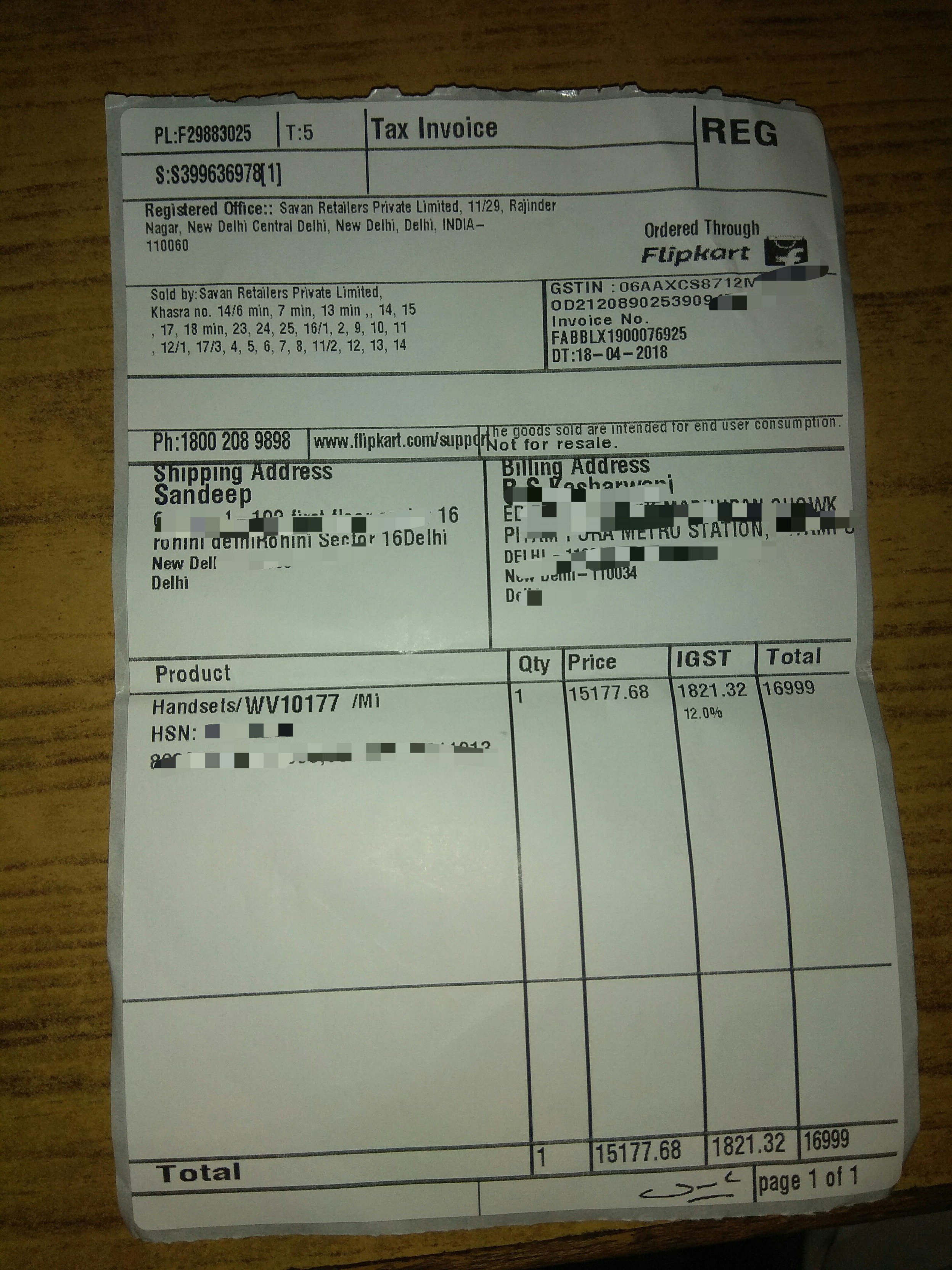 تويتر Sandeep Goel على تويتر Flipkart Flipkartsupport Got Cheated Received Different Mobile Ordered Redmi Note 5 Pro 6 Gb Ram And Got Some Peace Mobile Worth Rs 500