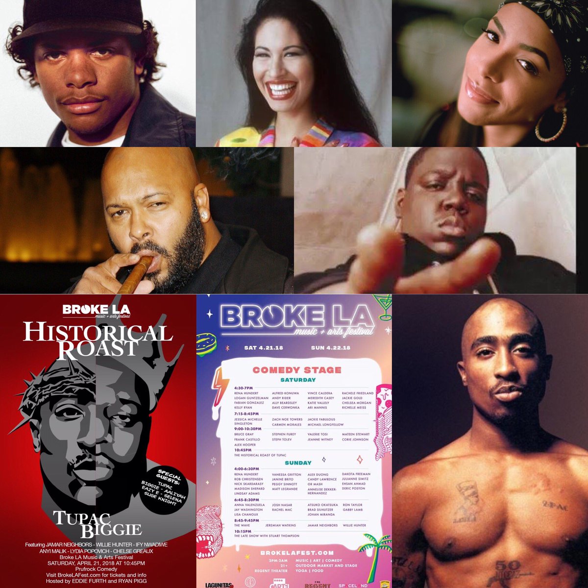 Don’t forget! All eyez on us tomorrow night for our Tupac Roast! <a href="/brokelafest/">BROKE LA</a> 10:45pm 4/21 <a href="/RegentTheaterLA/">The Regent Theater</a>