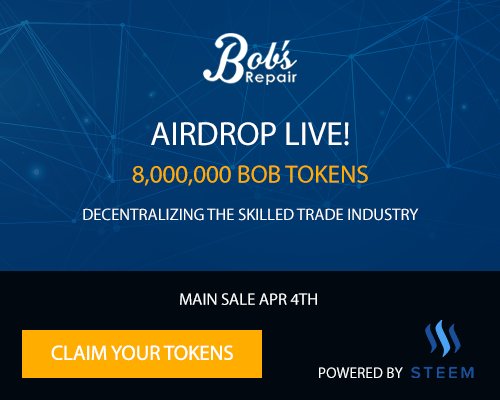 token_drop's tweet photo. Bob's Repair is giving away 20 free BOB tokens, and were giving away 1 #ethereum to one lucky winner! Follow all steps below to qualify!
Sign up for #airdrop:  https://t.co/kuxMR4XJHO
Follow
Retweet
Comment ETH address!
#giveaway #Crypto #ICO #TokenSale https://t.co/LCptf9xPI8