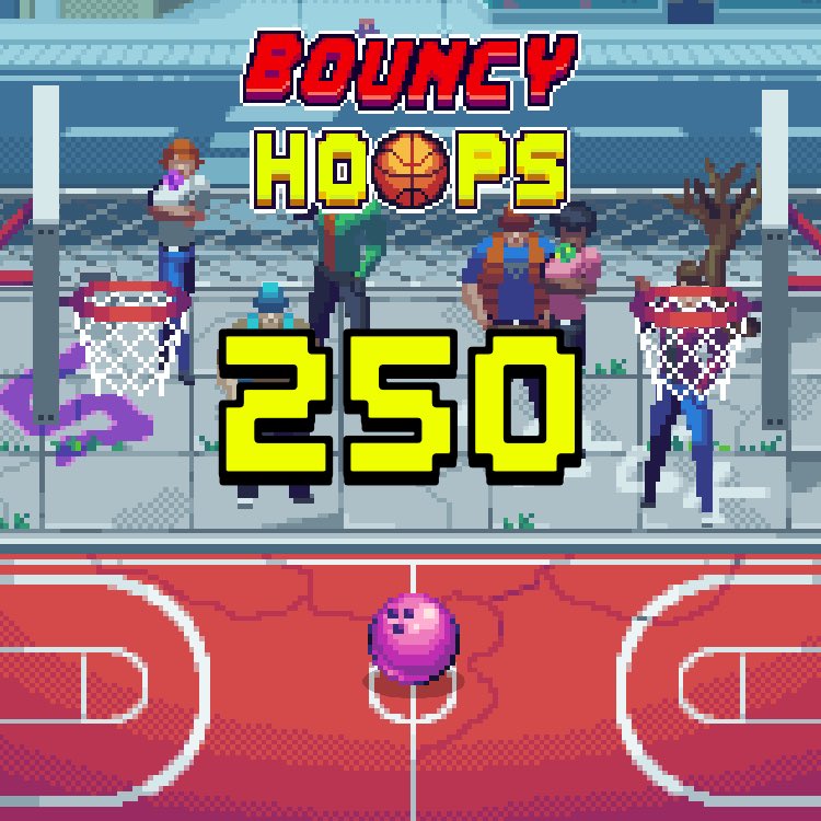 I scored 250 in Bouncy Hoops! Can you beat me? #bouncyhoops tosto.re/bouncy hoops