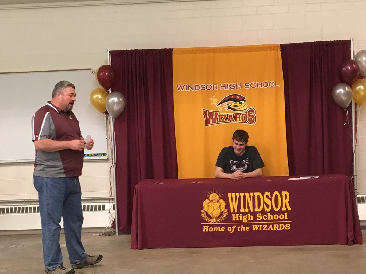 I have only coached Ethan for a season, but his motivation, maturity, and leadership have been obvious since day 1. The WMS swim team was so proud to watch as he signed on to swim with Oklahoma Christian University next year. #WHSWizards