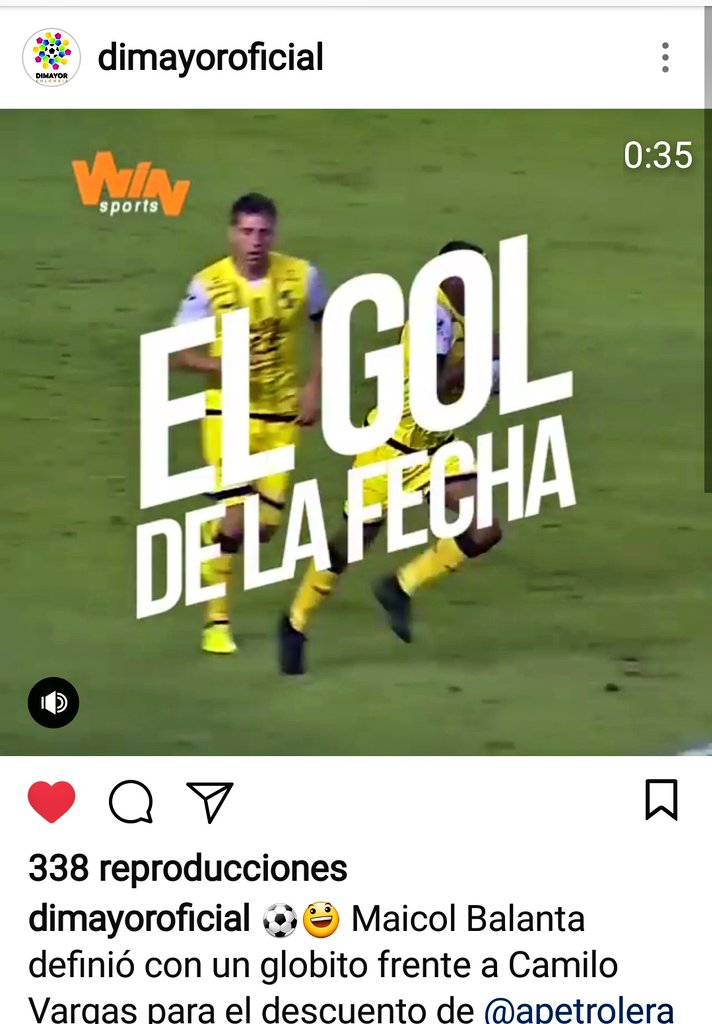 Para la <a href="/Dimayor/">DIMAYOR</a> en su cuenta de Instagram, el gol de nuestro atacante Maigol Balanta ante el <a href="/AsoDeporCali/">Deportivo Cali</a> fue el mejor de la fecha 16 de la #LigaÁguila ¡Felicitaciones al vallecaucano!