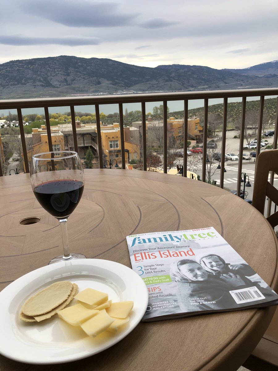 treesrch's tweet photo. A little reading, a little wine, a little cheese, a little bit of heaven here in Osoyoos
#genealogy #whereeverIgo https://t.co/63BW80Xr9y