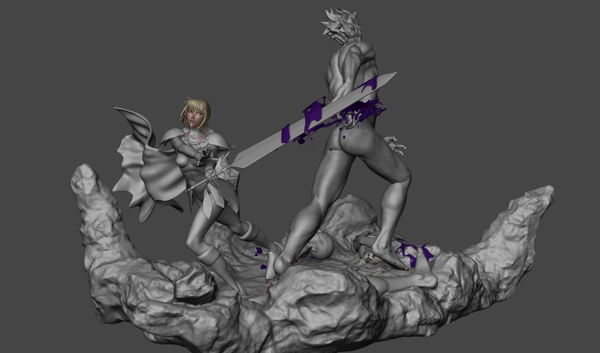 Carlos3DFigures's tweet photo. WIP Claymore Clare diorama. クレイモア クレア
#zbrush #claymore #wip #sculpt #3d https://t.co/sw0UehQFmC