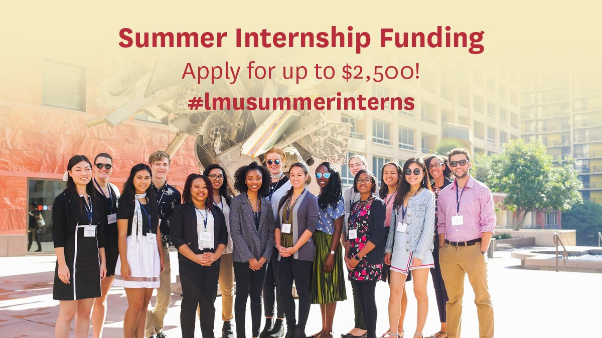LMUCareers's tweet photo. Tuesday, 4/24 is the final deadline to submit your application for Summer Internship Funding.

CPD is excited to offer grant awards up to $2,500 for students pursuing unpaid or underpaid internships beginning this summer!

To learn more &amp; to apply, visit https://t.co/qnUfoaD5XQ. https://t.co/ylJixwDFd6
