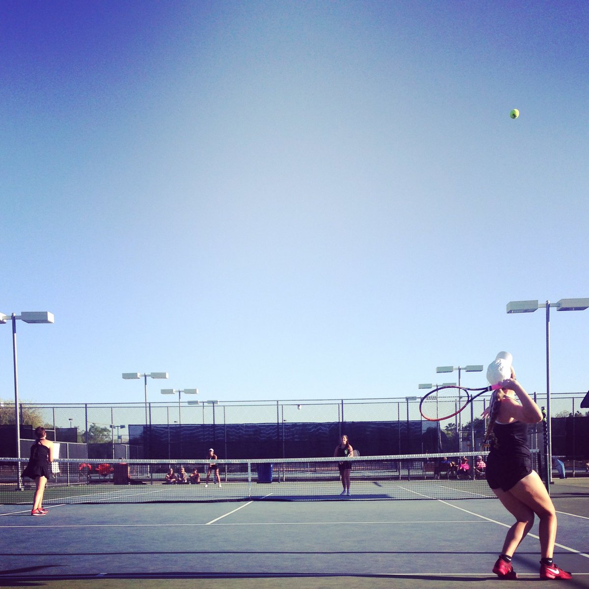 bashabearnation's tweet photo. Retweeted Basha Girls Tennis (@BHSTennisGirls):
D-1 State Doubles Tournament Round 2: @EllyKlages / Jordan Witter (Basha) defeat Skyline, 6-0,6-1 @BashaAthletics @RPIWomensTennis #BashaStrong https://t.co/l959gh3XZv