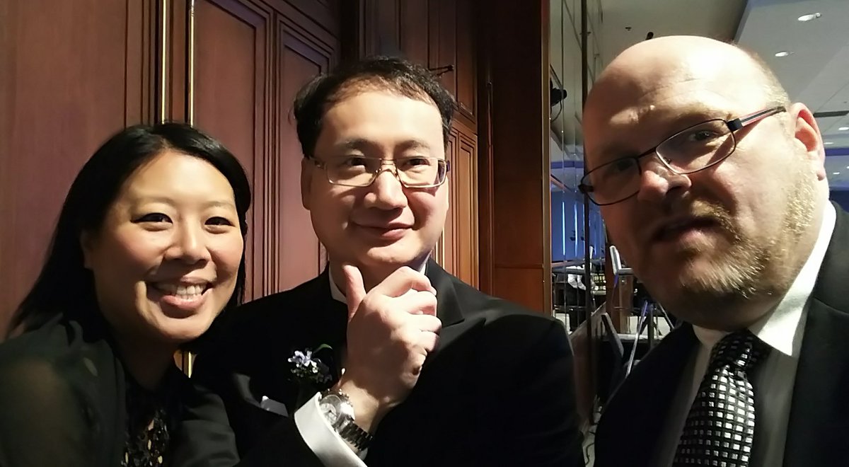 GuyBoone's tweet photo. With @O_S_P_E Volunteers @karenfongchan &amp; Matthew Xie, P.Eng at @PEO_HQ #PEOgala https://t.co/kwHf0ezdem