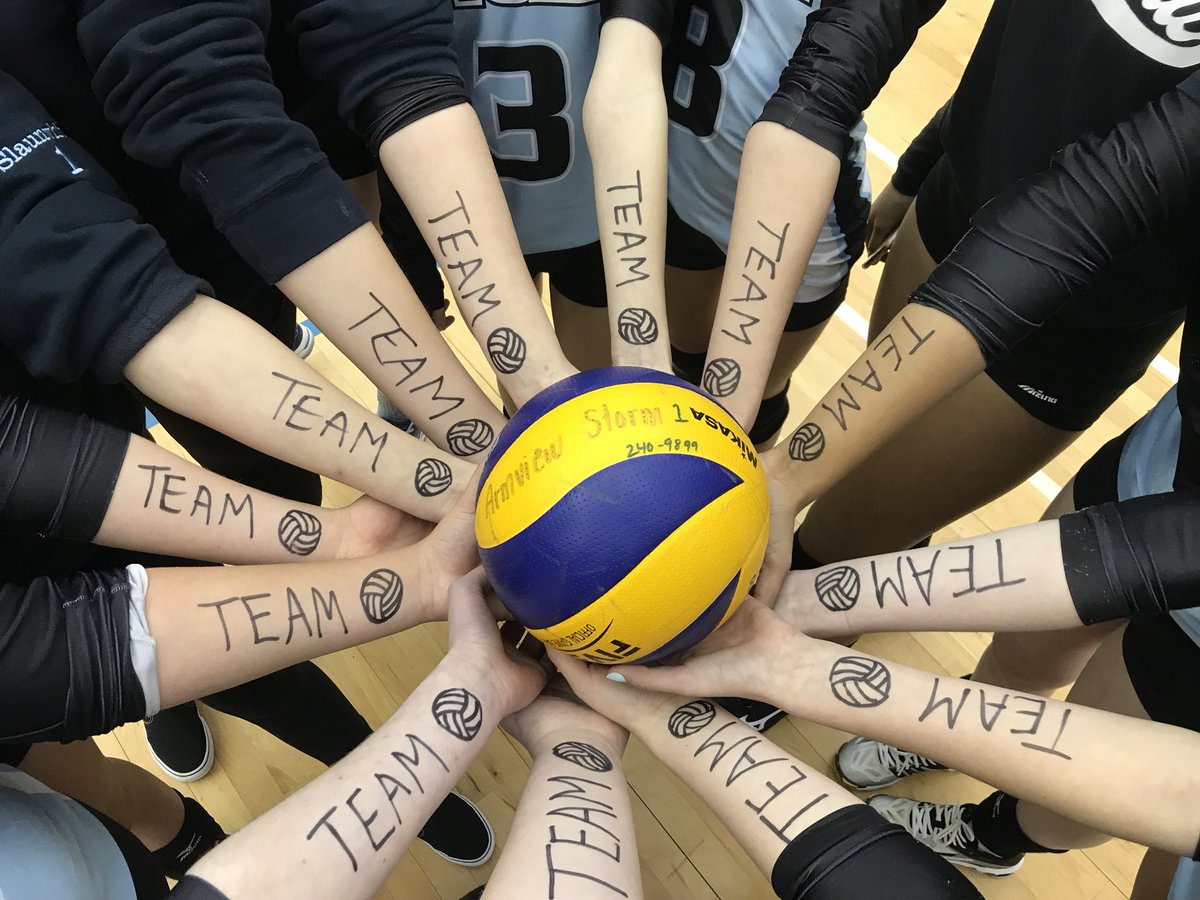 even though tonight was a tough loss for armview T1, we decided to write a word on our arm to inspire us through the games 💙🏐✨