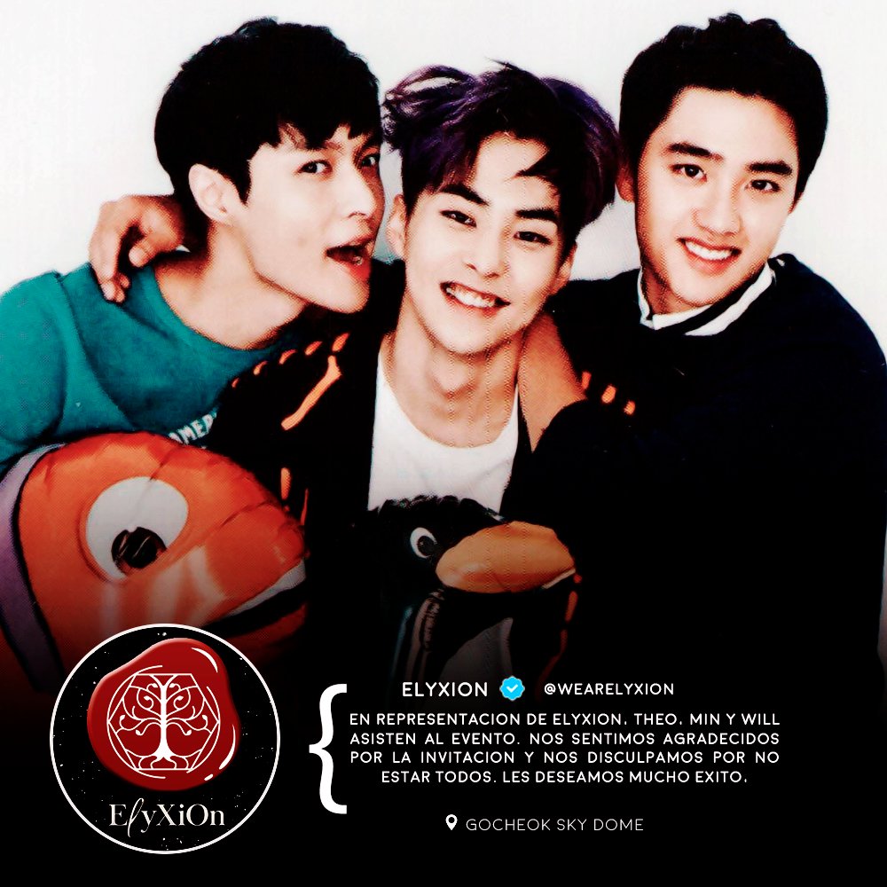 wearelyxion's tweet photo. ♡ ┊ #BGcomeback
En representación de EℓyXiOn, Theo, Min y Will asisten al evento. Nos sentimos agradecidos por la invitación y nos disculpamos por no estar todos. Les deseamos mucho éxito en este comeback, fighting! pd. Los globos son para ustedes ahre. https://t.co/meZsca4WD6