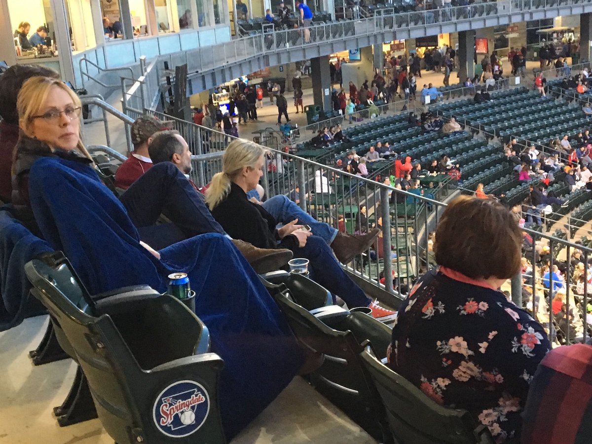 TrishaMontague1's tweet photo. #TeamACNW enjoying a little baseball and a beautiful view of Arkansas Children’s Northwest. #CareCloseToHome #NWA @DiehardWVUfan @acnwDMcD @ChandaChacon @pedersenmary4 @MrTweetyVeity https://t.co/V77R9pDMvM