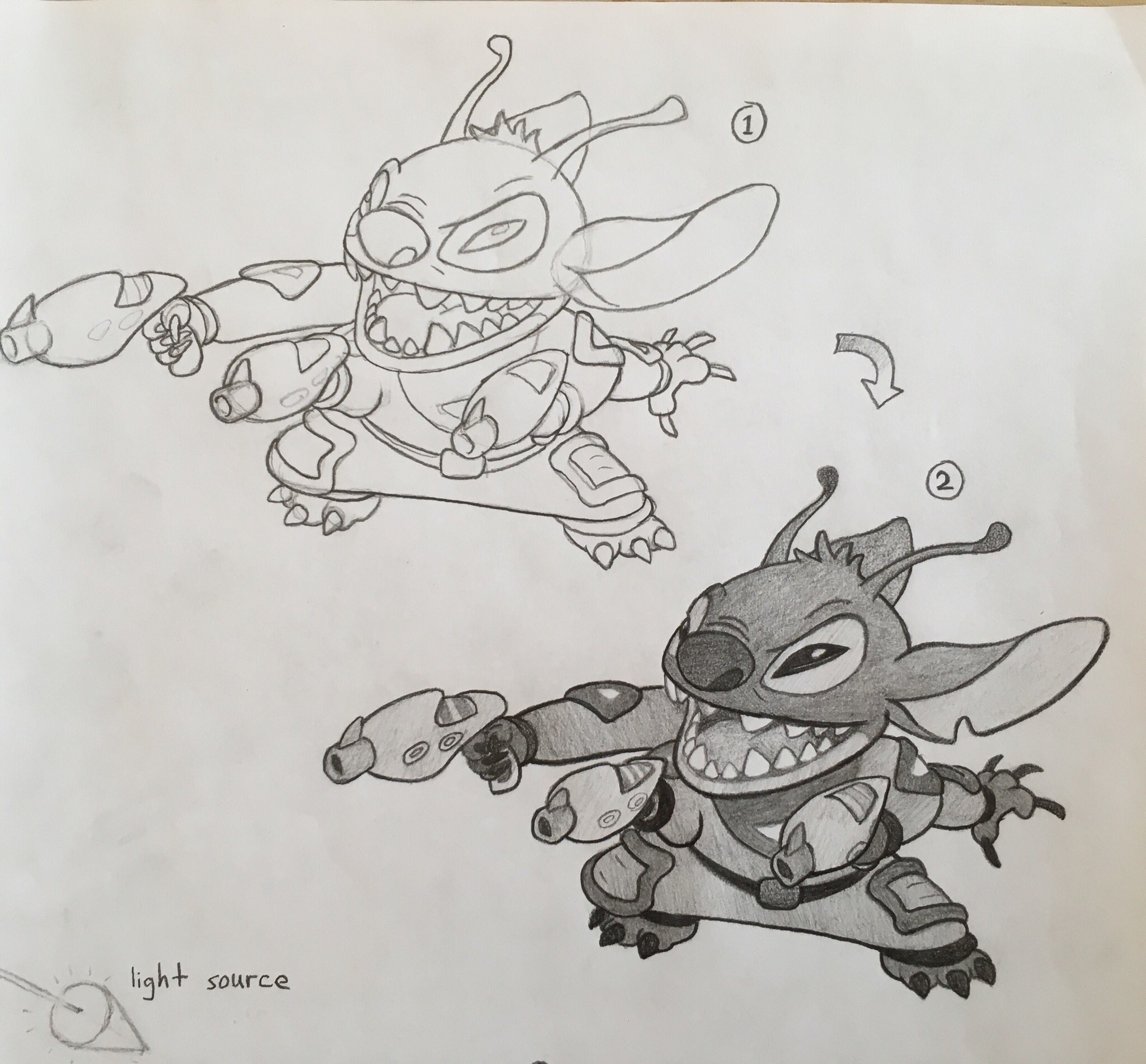 Atelier K 描き方シリーズno 6 スティッチ Stitch Anmation Disney Pixar スティッチ アニメ イラスト お絵描き Drawing Art アート Banddessinee 漫画