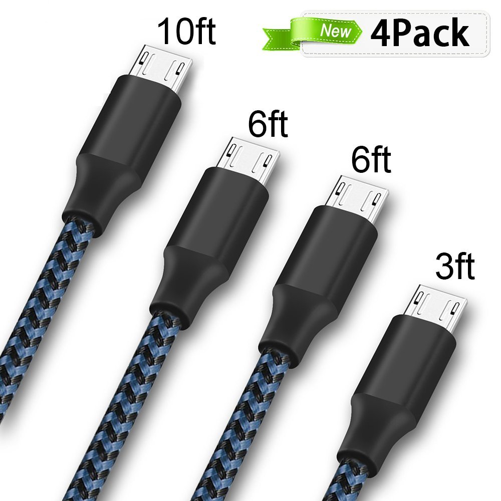 GR8ProWorkshop's tweet image. 41% OFF #sale #save #microUSBcable #chargingcable @amazon ONSON Micro USB Cable,4Pack 3FT/6FT/6FT/10FT Long Premium Nylon Braided Android Charger USB to Micro USB Charging Cable Samsung Charger Cord for Samsung Galaxy S7 Edge/S... amzn.to/2DXfezy