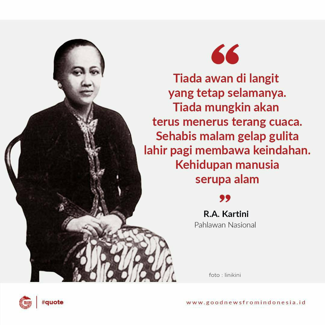 Good News From Indonesia's tweet - "[QUOTE] Kutipan Inspiratif R. A