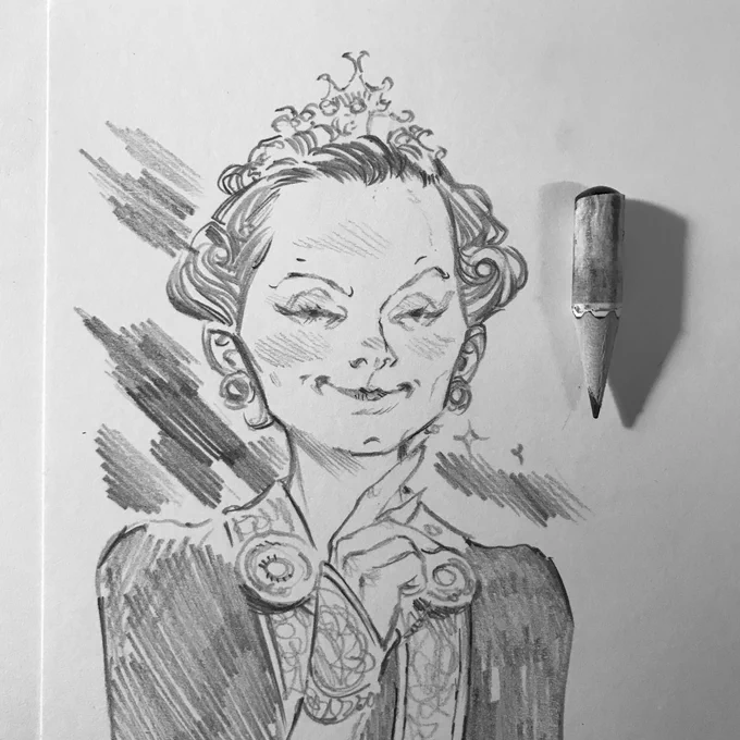 Quick sketch - Princess Makemnoit! #georgemacdonald 