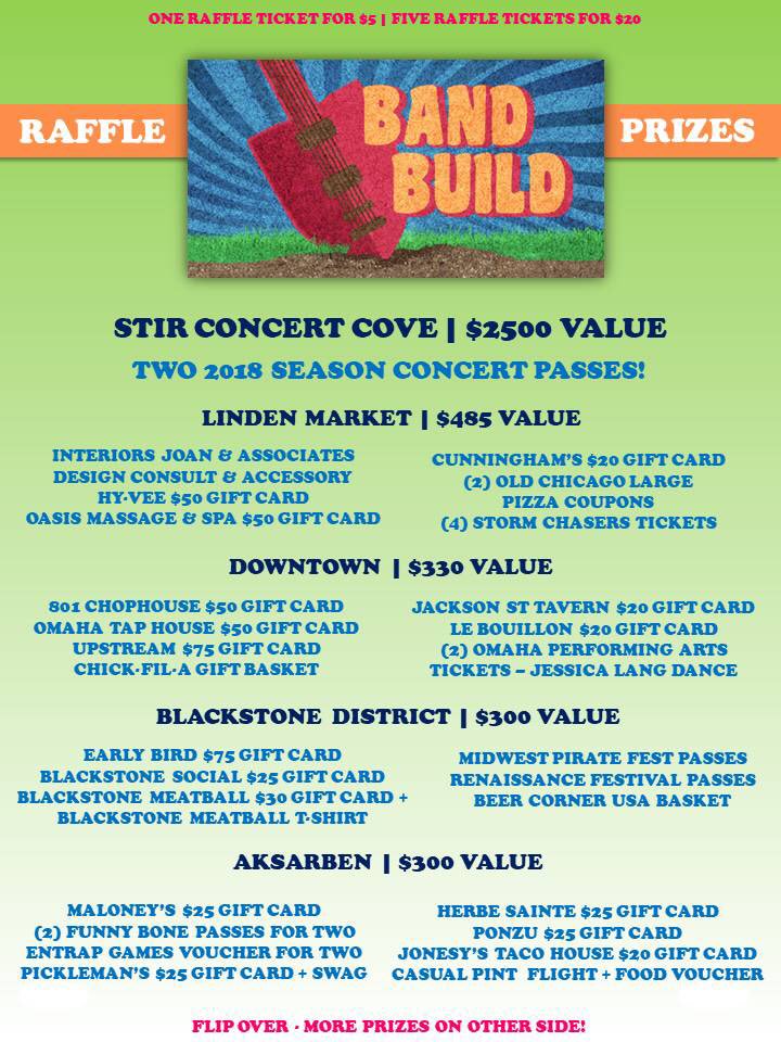 HabitatOmahaYP's tweet photo. ALRIGHT ALRIGHT ALRIIIIIGHT!! Check out all of the AMAZING raffle packages we have to win at #BandBuild2018!! Only 24 hours to go!! 🎶🎉🏘 #habitat402 #raffleprizes https://t.co/oK40QJyp8i