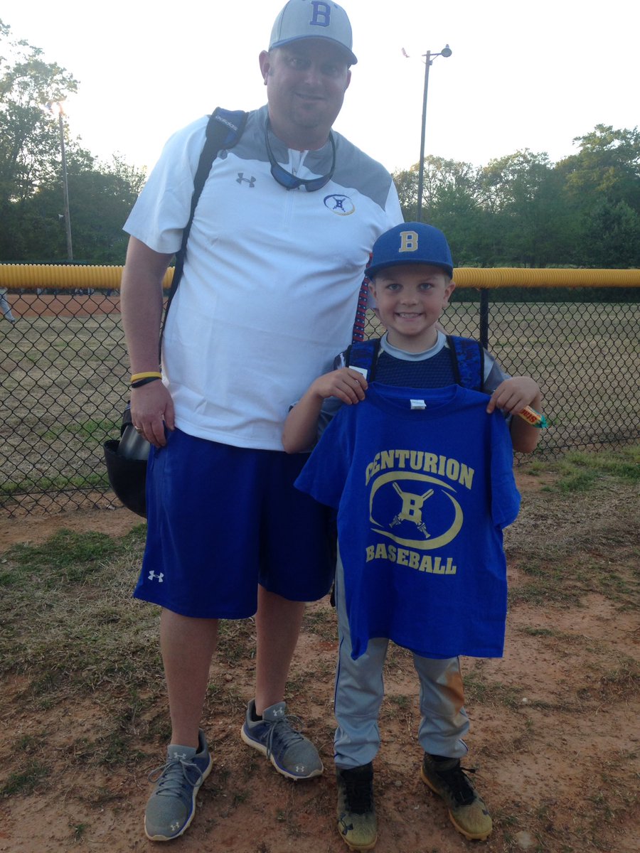 CoachBridges22's tweet photo. Brett after receiving his player of the game t-shirt. He loves some baseball! #futurecenturion #prouddad https://t.co/s1bvHzzkpj