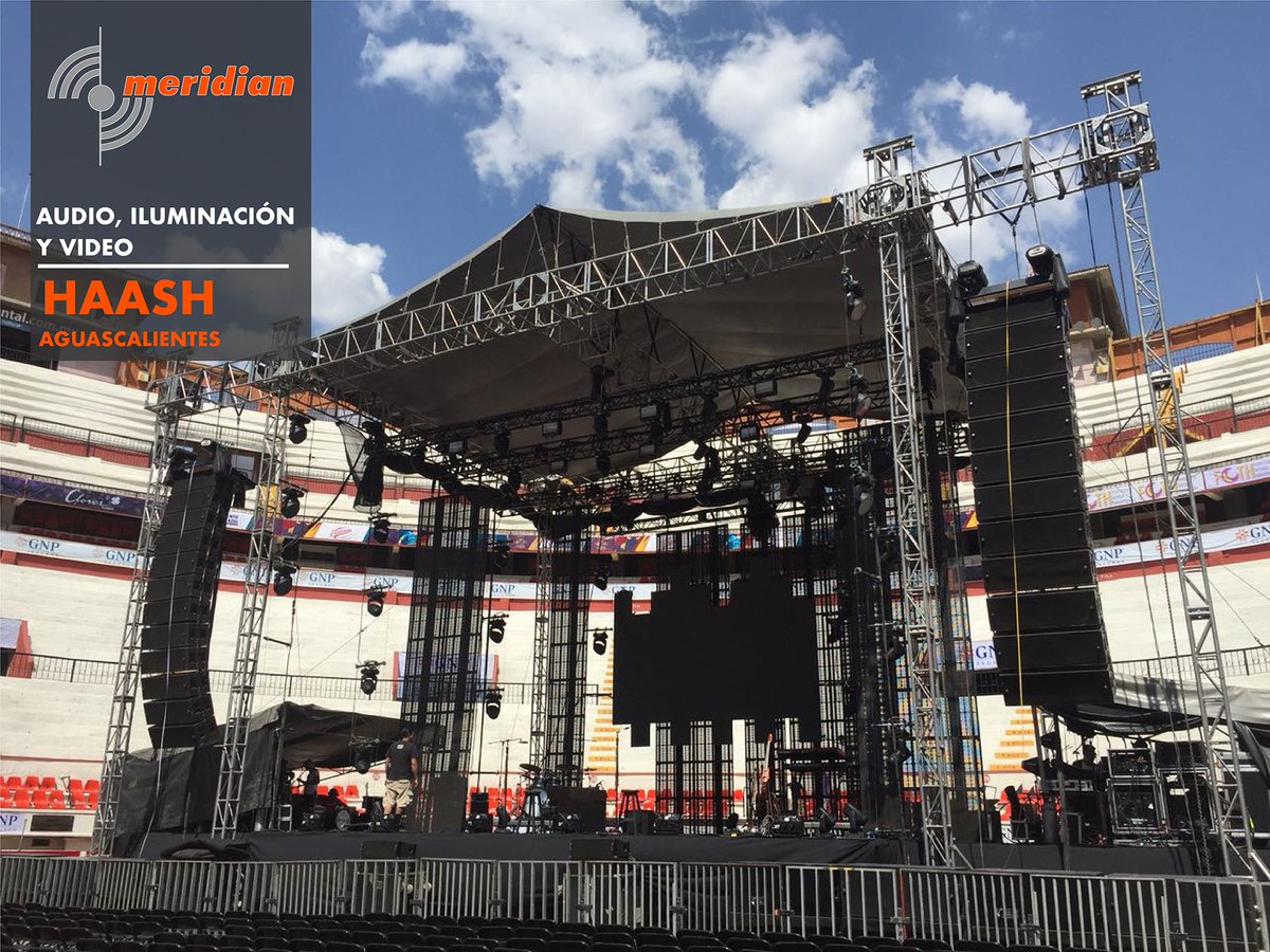 MProaudio's tweet photo. Producción de conciertos,festivales y eventos corporativos. Ha*ash, plaza de toros Aguascalientes. #Meridianproaudio respondiendo a tu confianza. https://t.co/ihs7t9cXHT