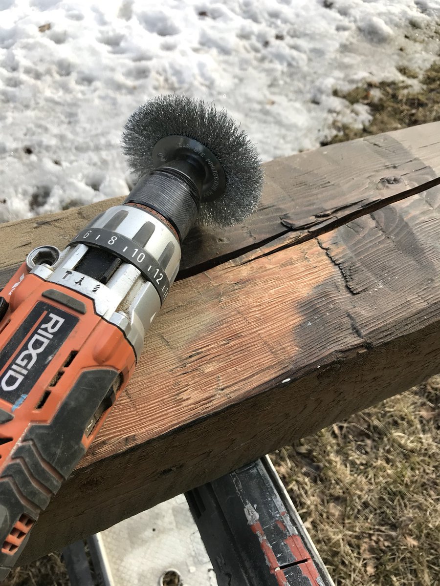 wwmccallum's tweet photo. Finally warm enough in MN for some outdoor timber beautification! @RIDGIDPower #makeitbeautiful https://t.co/XGz0Gk1JxO
