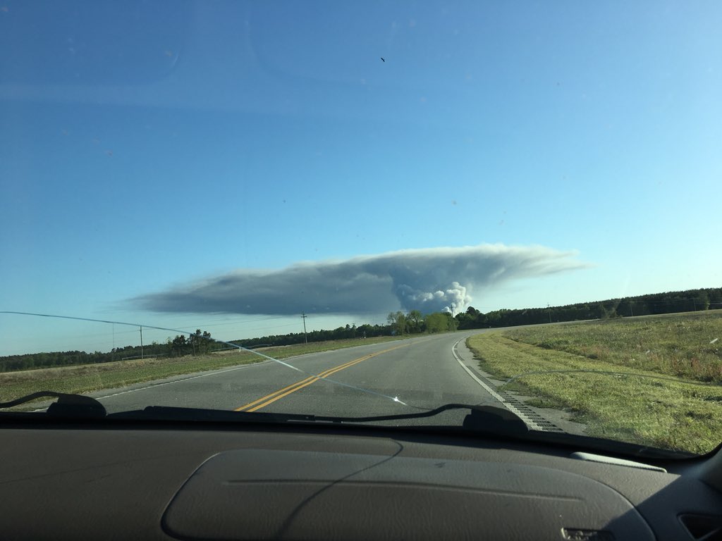 NWS Charleston, SC on Twitter "A spotter reported a large fire at a