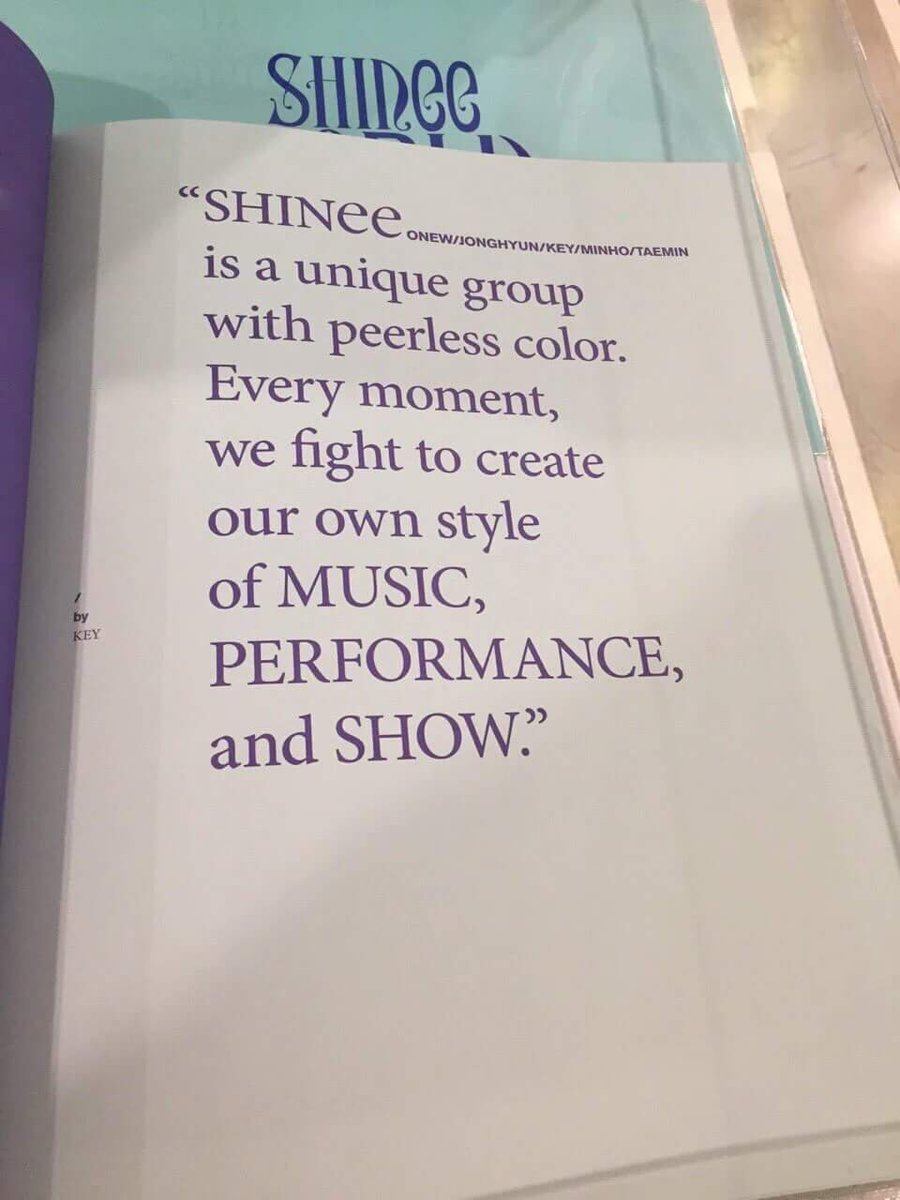 carrotkeyks's tweet photo. "SHINee is a unique group with peerless color. Every moment we fight to create our oqn style of MUSIC, PERFORMANCE and SHOW."
#SWCIV
#tb https://t.co/6xC3xD7Hbt