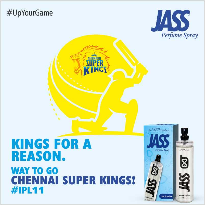 jassperfume's tweet photo. Congratulations @ChennaiIPL! #UpYourGame #IPL #IPL11 #IPL18 #IPL2018 #CSK #RR #CSKvsRR #Chennai #Rajasthan #MSDhoni #DineshKarthik #DwayneBravo #WhistlePodu #ChennaiSuperKings https://t.co/KTBtBWa8Aj