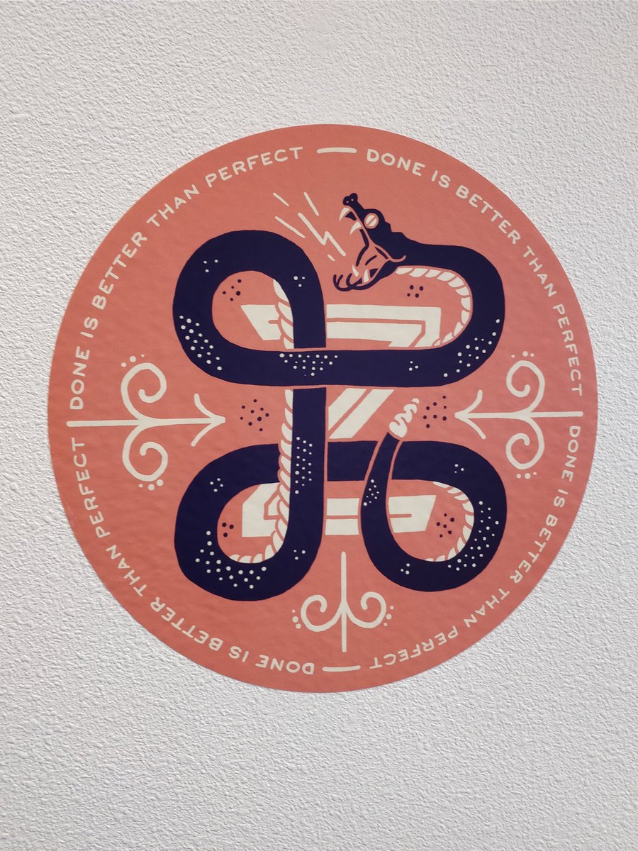 aigaportland's tweet photo. Totally buying this sticker from @lettershoppe! Need this mantra in my life! #dwpdx2018 #DesignWeek #exploringprocess https://t.co/sVsToxcvrb
