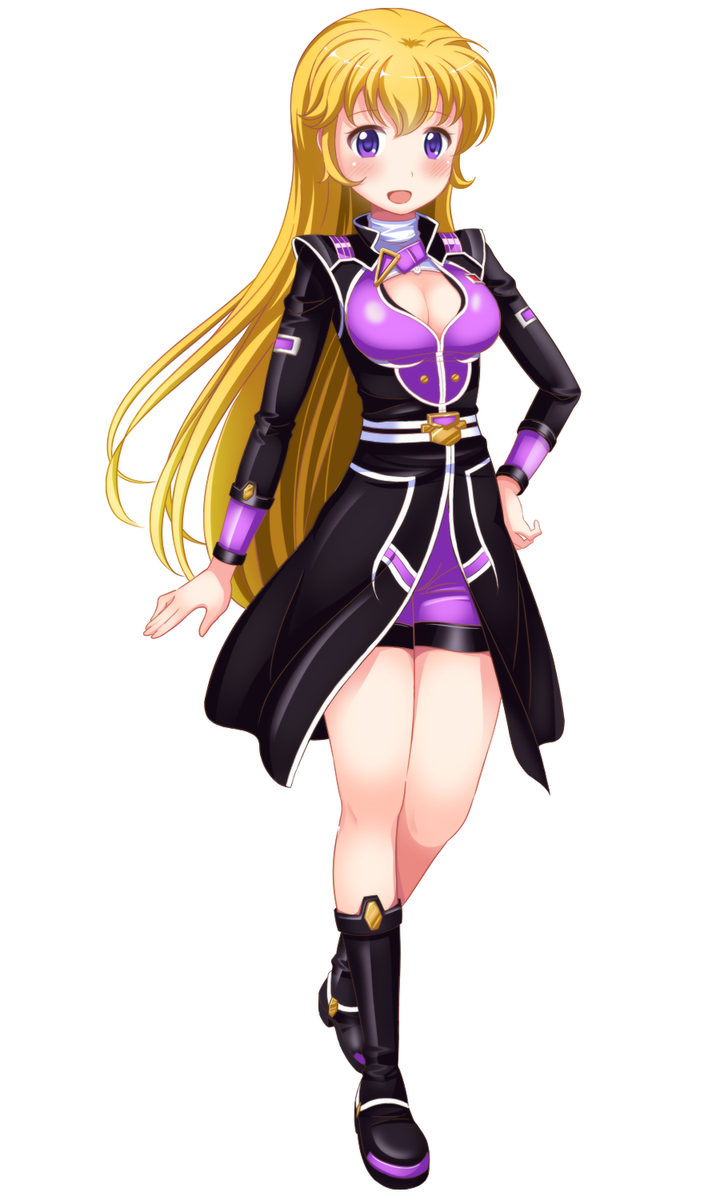 リク絵です(╹◡╹) サリー・エーミルちゃんの立ち絵（髪下ろしVer